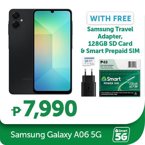 Samsung A06 5G Gray w/ Travel Adapter and SD card